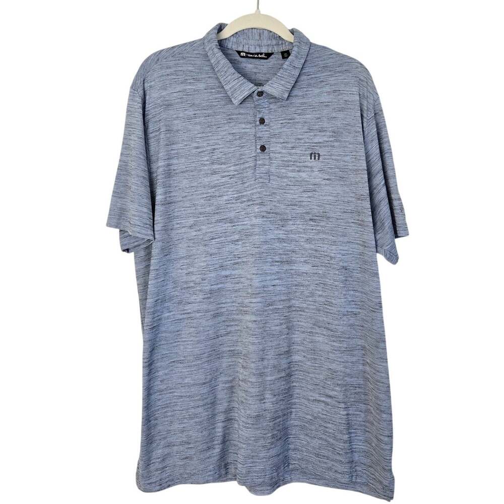 TravisMathew Blue Performance Golfcore Polo Premium Golf Performance Apparel XXL